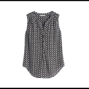 41 Hawthorne Ava Silk Henley Blouse